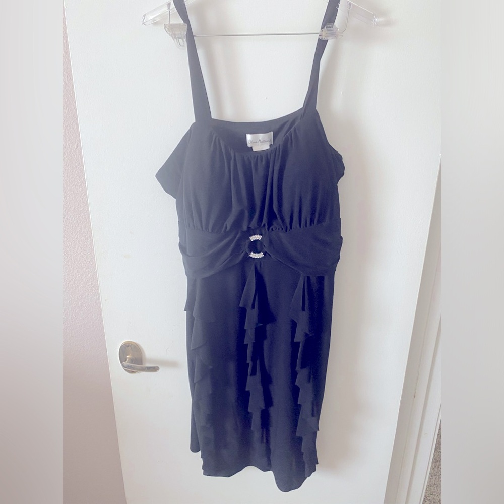 Olivia Matthew’s - Black Fancy Dress, Size 20W, LBD, Plus Size, sleeveless